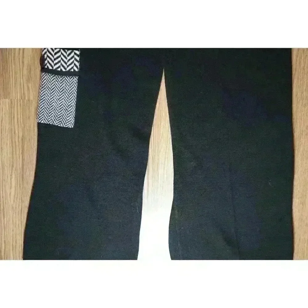 Roni Bis Women's Pull On Sweater Knit Pant with Leg Pocket, Size M - Picture 12 of 13